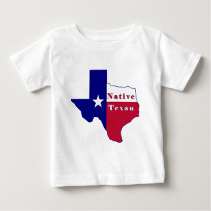 Native Texan Flag Map Baby T-Shirt
