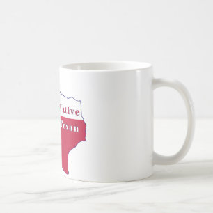 Native Texan Flag Map Coffee Mug