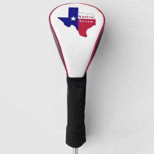 Native Texan Flag Map Golf Head Cover