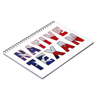 Native Texan Flag Notebook