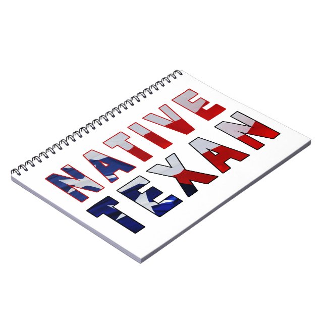 Native Texan Flag Notebook (Left Side)