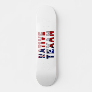 Native Texan Flag Skateboard