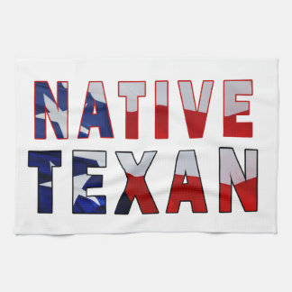 Native Texan Flag Tea Towel