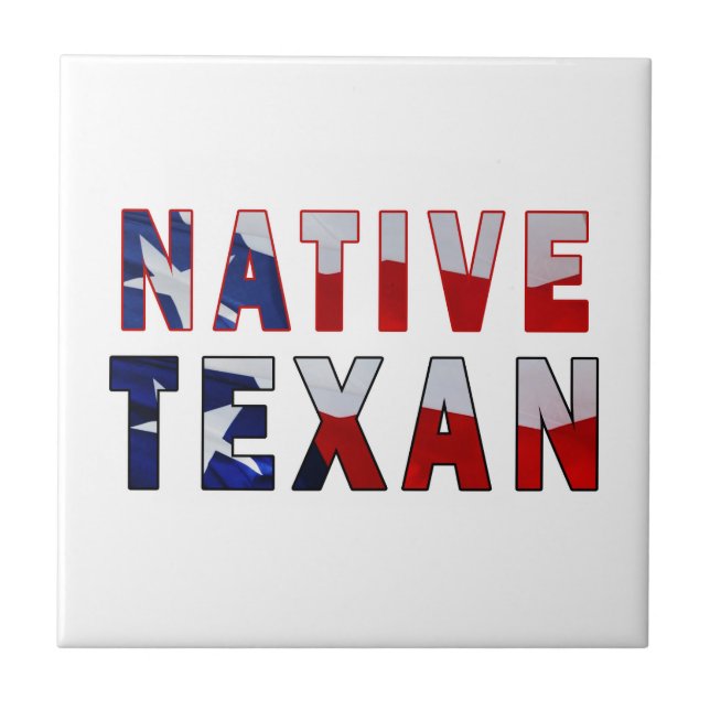 Native Texan Flag Tile (Front)