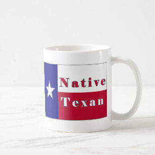 Native Texan Lone Star Flag Coffee Mug