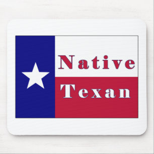 Native Texan Lone Star Flag Mouse Mat