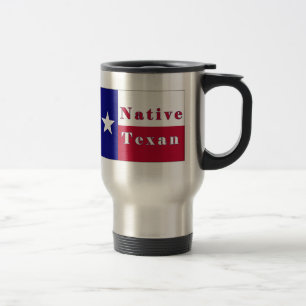 Native Texan Lone Star Flag Travel Mug