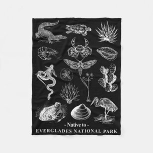 Native To Everglades National Park Nature Lover Ca Fleece Blanket