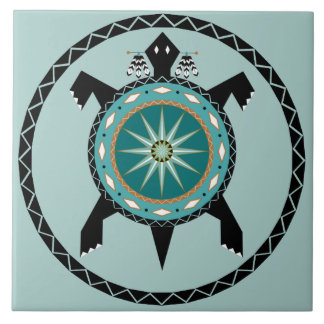 Native Turtle Ceramic Tile