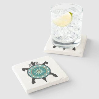 Native Turtle Stone Coaster