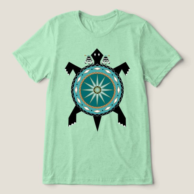 Native Turtle Tri-Blend Shirt (Design Front)
