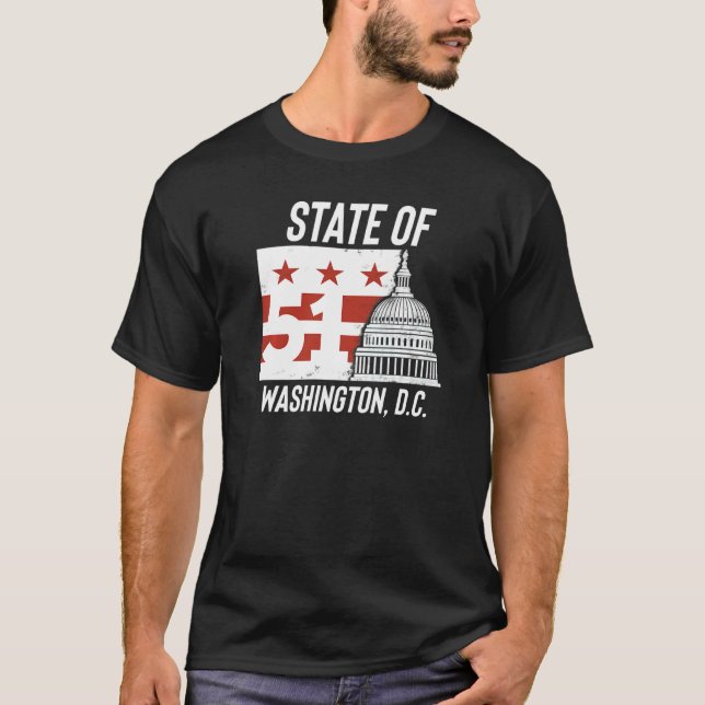 Native Washingtonian State Of Washington D C  1 T-Shirt (Front)