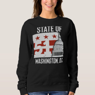 Native Washingtonian State Of Washington D C Sweatshirt