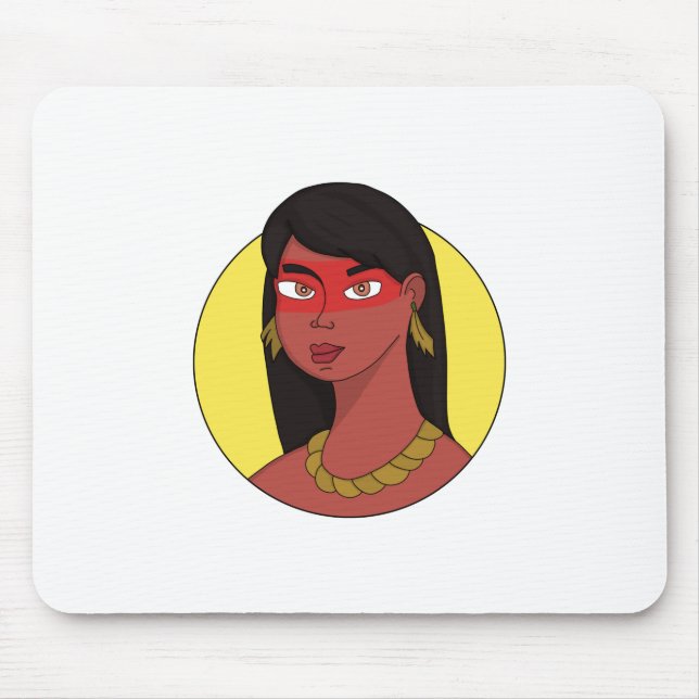 Native Woman Mouse Mat (Front)