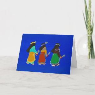 Native Women Sun Dancers Card