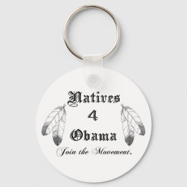 Natives 4 Obama Keychain (Front)