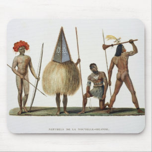 Natives of New Ireland, from 'Voyage autour du Mon Mouse Mat