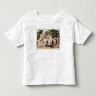 Natives pay homage to their ruler, engraved by Tho Toddler T-Shirt