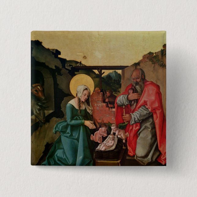 Nativity, 1510 15 cm square badge (Front)