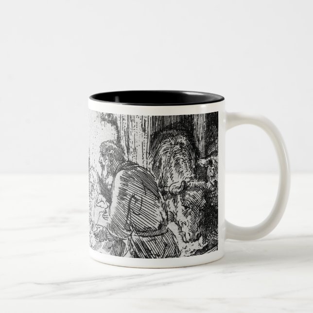 Nativity, 1654 Two-Tone coffee mug (Right)