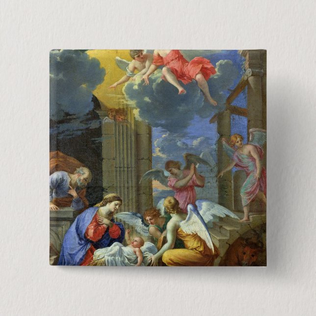Nativity, 1667 15 cm square badge (Front)