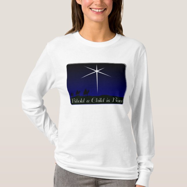 Nativity A Child Is Born T-Shirt (Front)