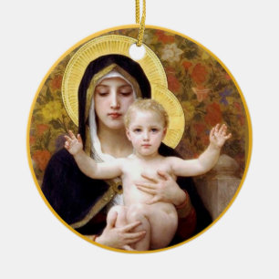 Nativity Art Christmas Ceramic Tree Decoration