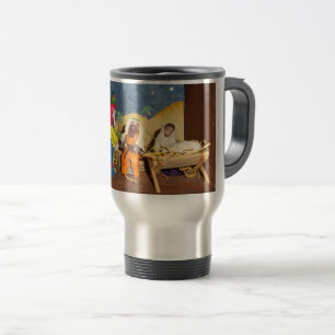 nativity baby Jesus Mary three kings christmas Travel Mug