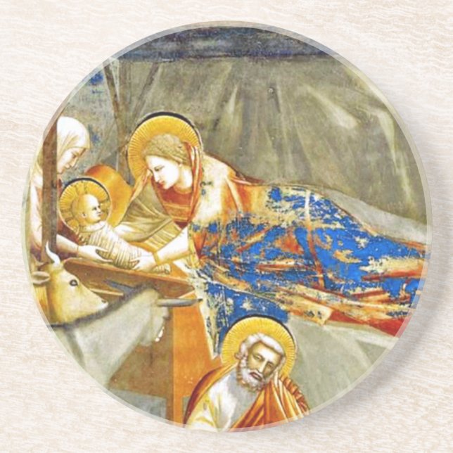 Nativity Birth of Jesus  Coaster (Front)