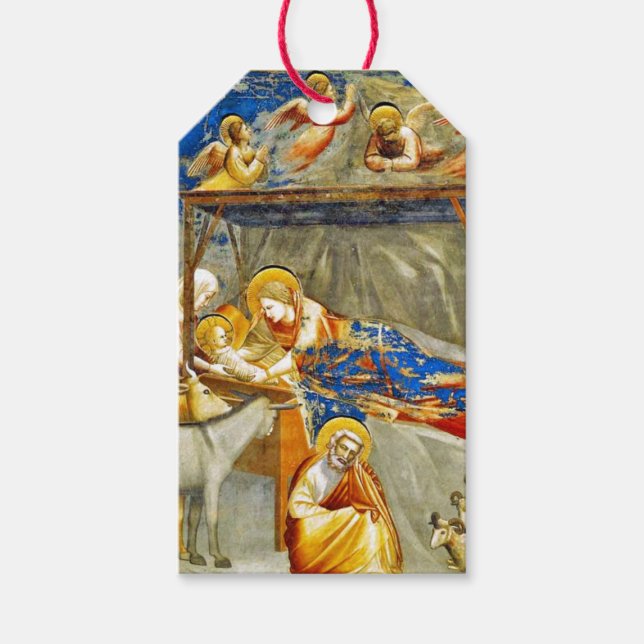 Nativity Birth of Jesus  Gift Tags (Front)
