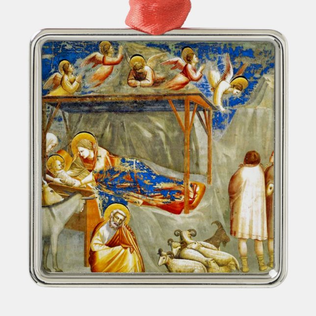 Nativity Birth of Jesus  Metal Tree Decoration (Front)