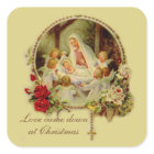 Nativity Blessed Mother Baby Jesus Rosary Roses