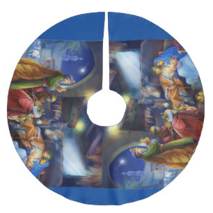 Nativity Brushed Polyester Tree Skirt