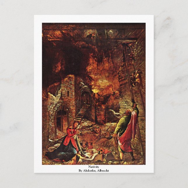 Nativity By Altdorfer, Albrecht Postcard (Front)