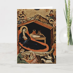 Nativity By Duccio Holiday Card