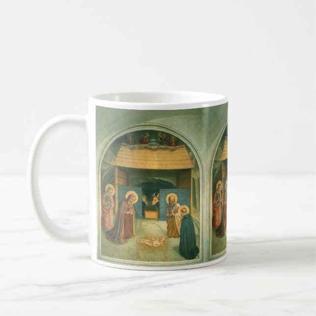 Nativity by Fra Angelico Coffee Mug (Left)