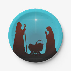 NATIVITY by SHARON SHARPE Paper Plate