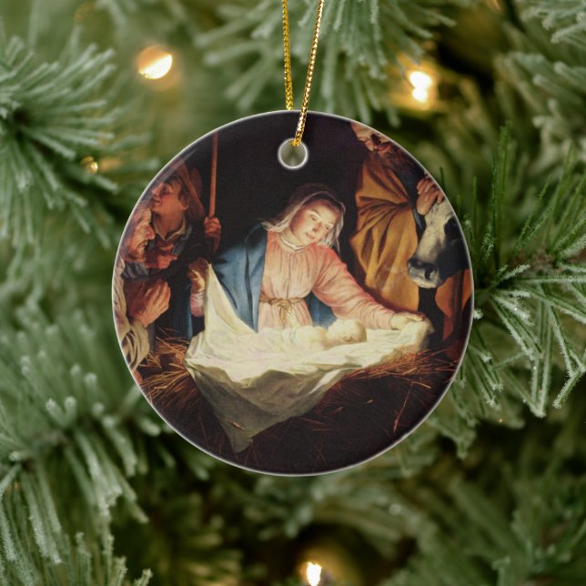 Nativity Ceramic Tree Decoration (Tree)