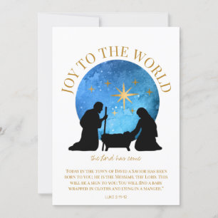 Nativity Christian Scripture Christmas Holiday Card