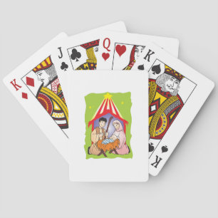 Nativity Christmas Birth of Jesus Christ Wrapper Playing Cards