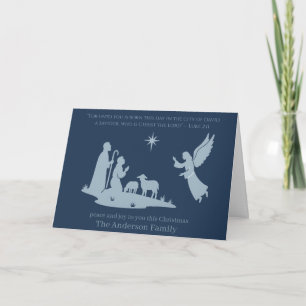 Nativity Christmas Card – Born This Day a Savior