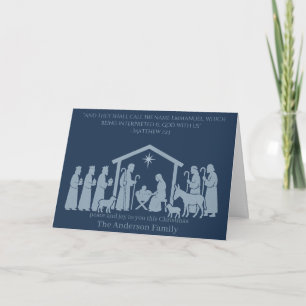 Nativity Christmas Card – Emmanuel God With Us