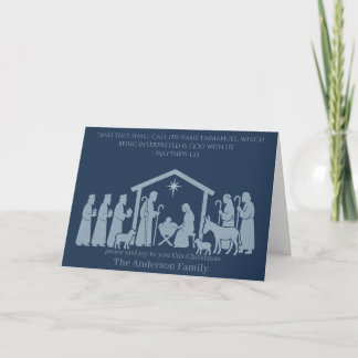 Nativity Christmas Card – Emmanuel God With Us