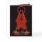 Nativity Christmas card Modern design red black