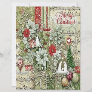 Nativity Christmas craft paper