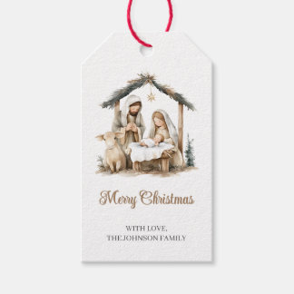 Nativity Christmas Gift Tags