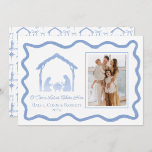 Nativity Christmas Greeting, Holiday Family Photo