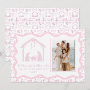 Nativity Christmas Greeting, Holiday Family Photo Card