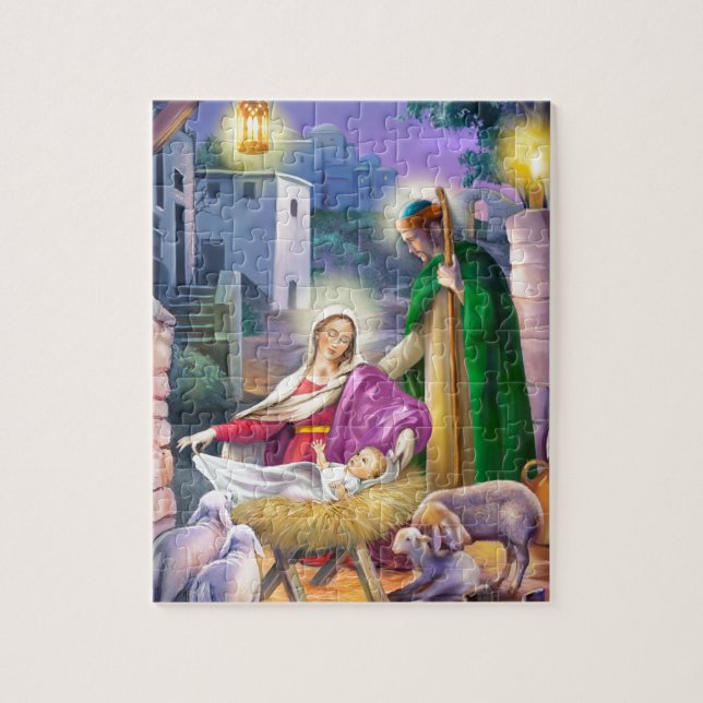 Nativity Christmas Jigsaw Puzzle (Vertical)