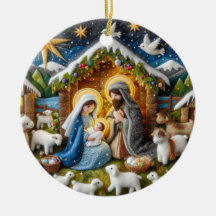Nativity Christmas Ornament